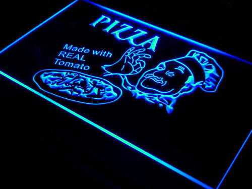 Pizza Made with Real Tomato Neon Light Sign